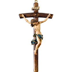 Cristo Barroco en cruz arqueada